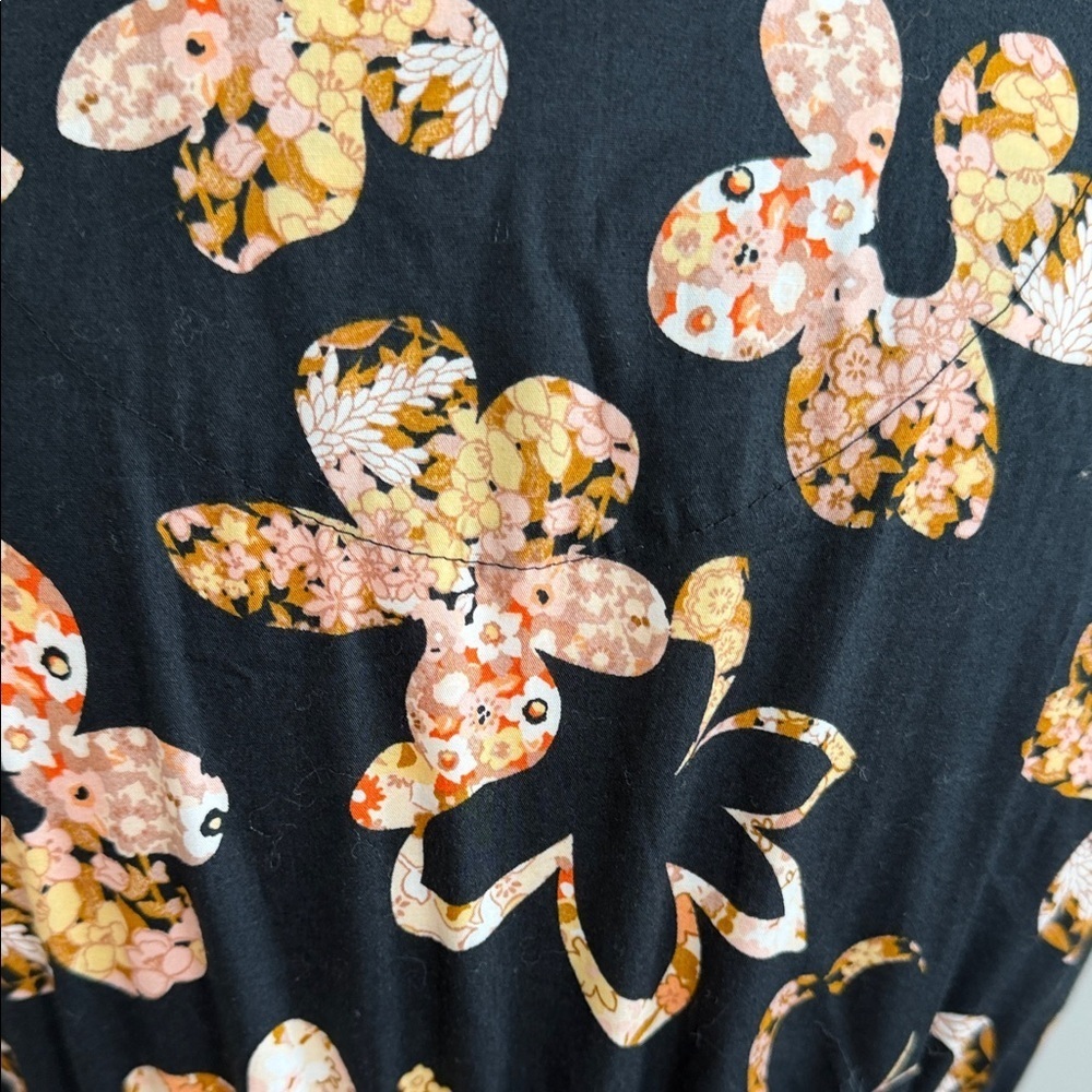 Anthropology Somerset Floral Mini Dress with Pink and Orange Accents size XS - Picture 13 of 15